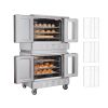 Double Deck Gas Convection Oven, 14 cu.ft Full-Size Commercial Convection Oven, 40,000 BTU x 2 Powerful Burners