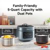 Midea 8-in-1 Electric Pressure Cooker with Dual Pots, Multi-Functional Programmable Slow Cooker, Rice Cooker, Steamer, SautÃƒÂ© Pan and More, 5 Quart