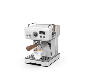 PSH10Plus-WH  20Bar Semi-Automatic Coffee Maker-Cold/Hot Brew with 95°C Brewing, 135°C Steam, 58mm Ground Coffee, 1350W Pump-Press Steam Blower